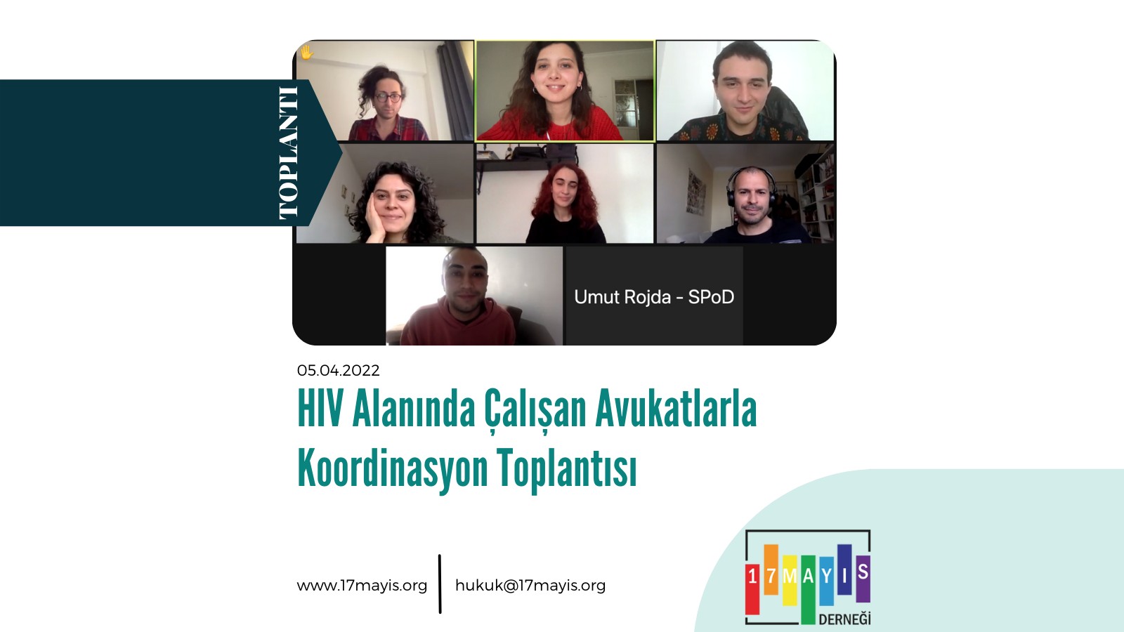 17 Mayıs Derneği'nden HIV alanında çalışan avukatlarla koordinasyon toplantısı Kaos GL - LGBTİ+ Haber Portalı