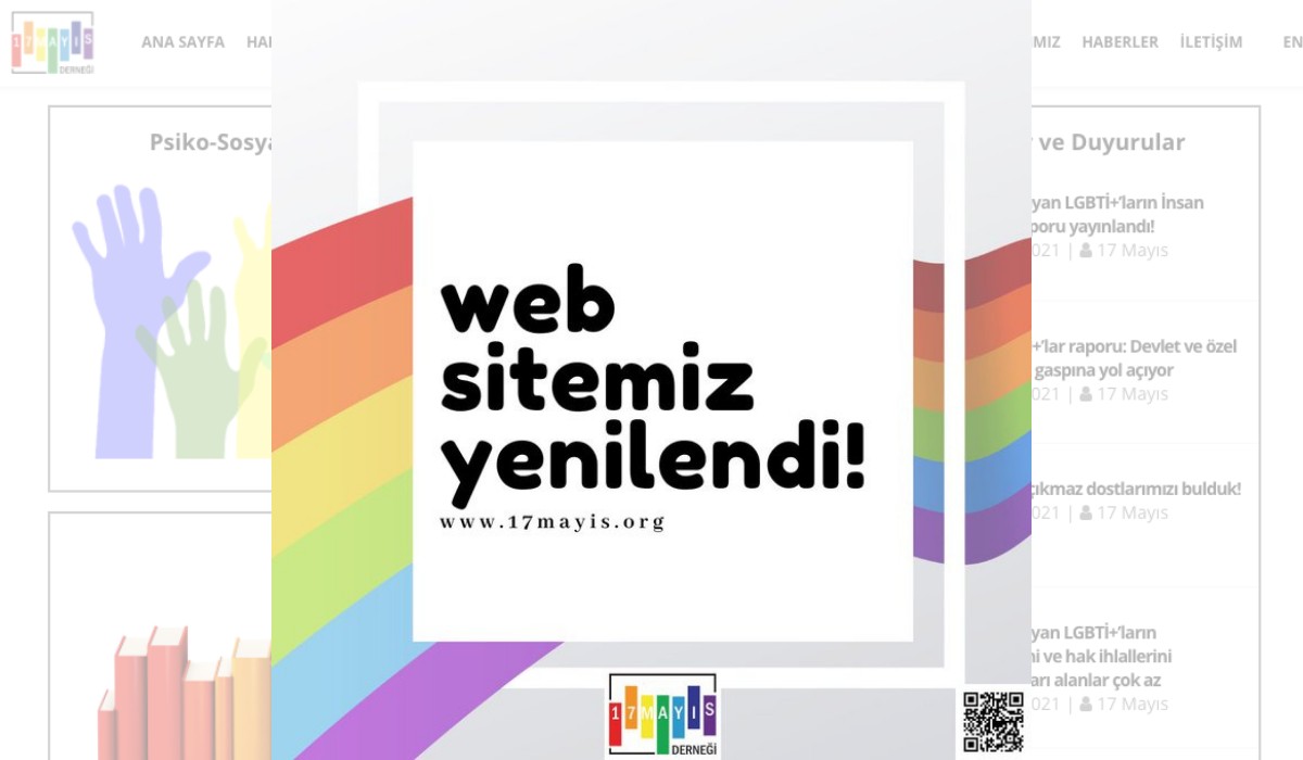 17 Mayıs Derneği’nin sitesi yenilendi Kaos GL - LGBTİ+ Haber Portalı