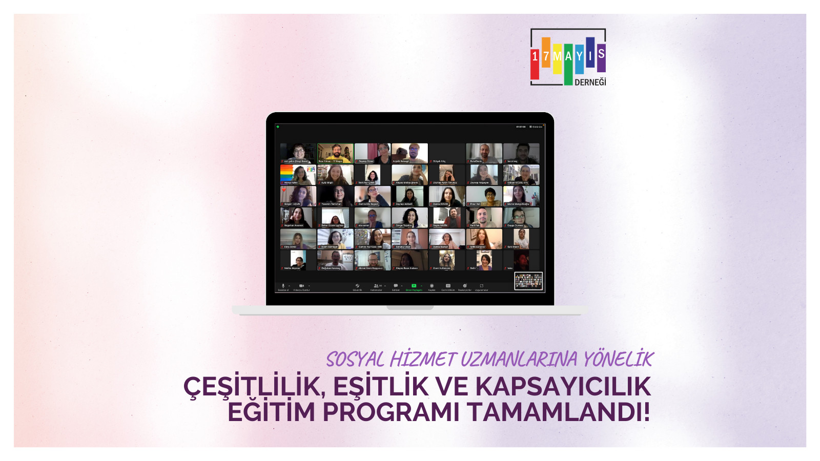 17 Mayıs’ın Çeşitlilik, Eşitlik ve Kapsayıcılık Eğitim Programı tamamlandı | Kaos GL - LGBTİ+ Haber Portalı Haber