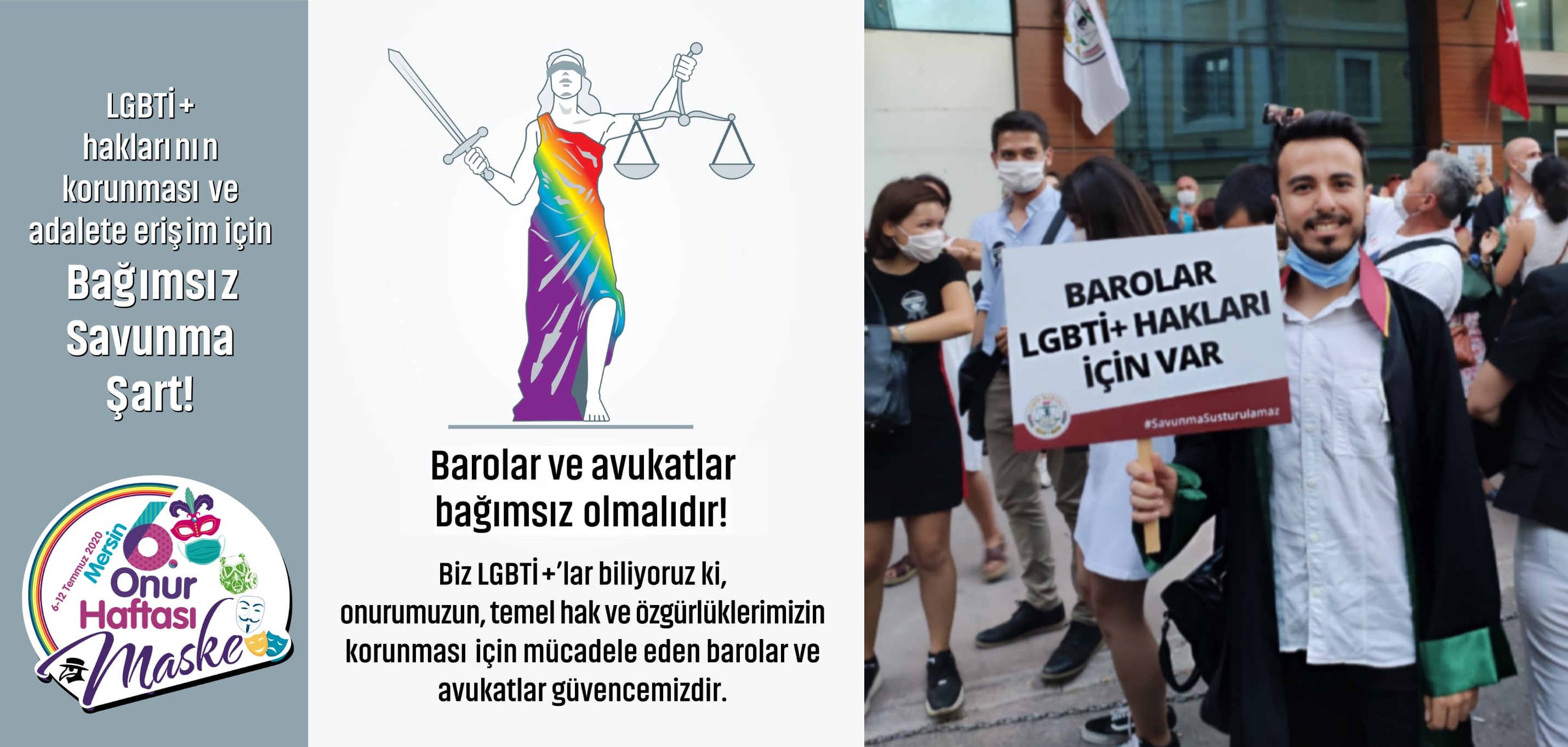 6. Mersin Pride Komitesi: #AvukatımınYanındayım | Kaos GL - LGBTİ+ Haber Portalı