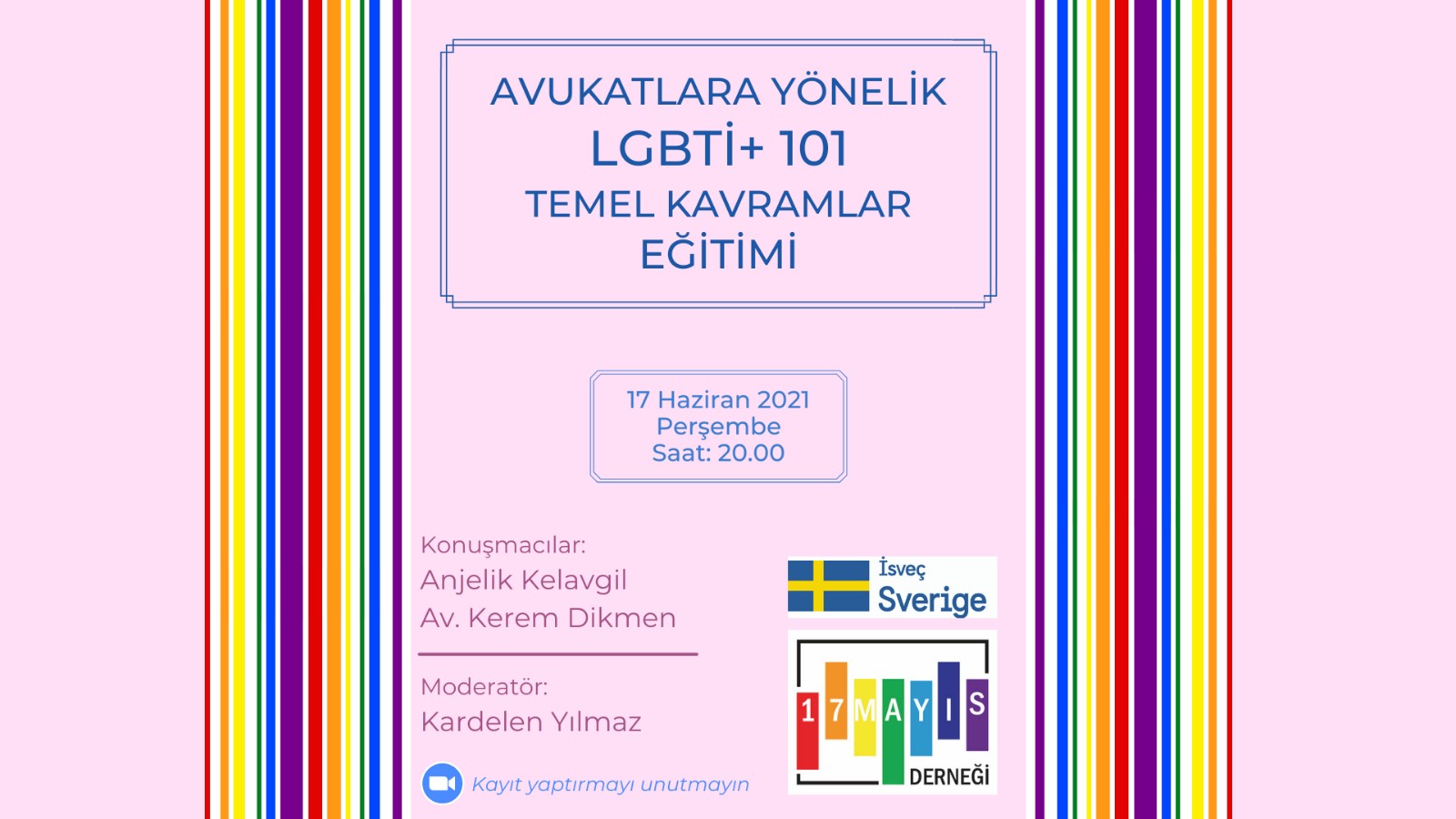 Avukatlara yönelik LGBTİ+ 101 eğitimi yarın! Kaos GL - LGBTİ+ Haber Portalı
