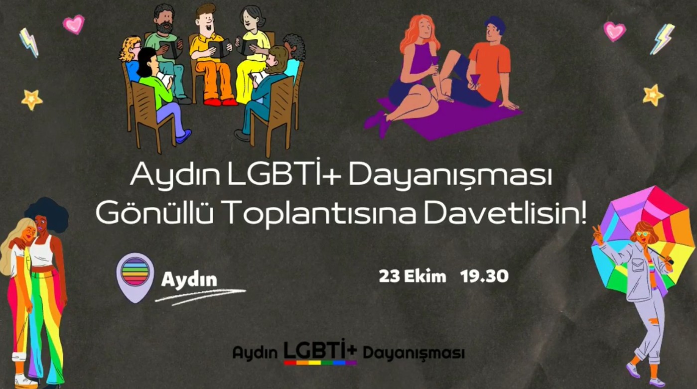 Aydın LGBTİ+ Dayanışması gönüllü toplantısına davet ediyor Kaos GL - LGBTİ+ Haber Portalı