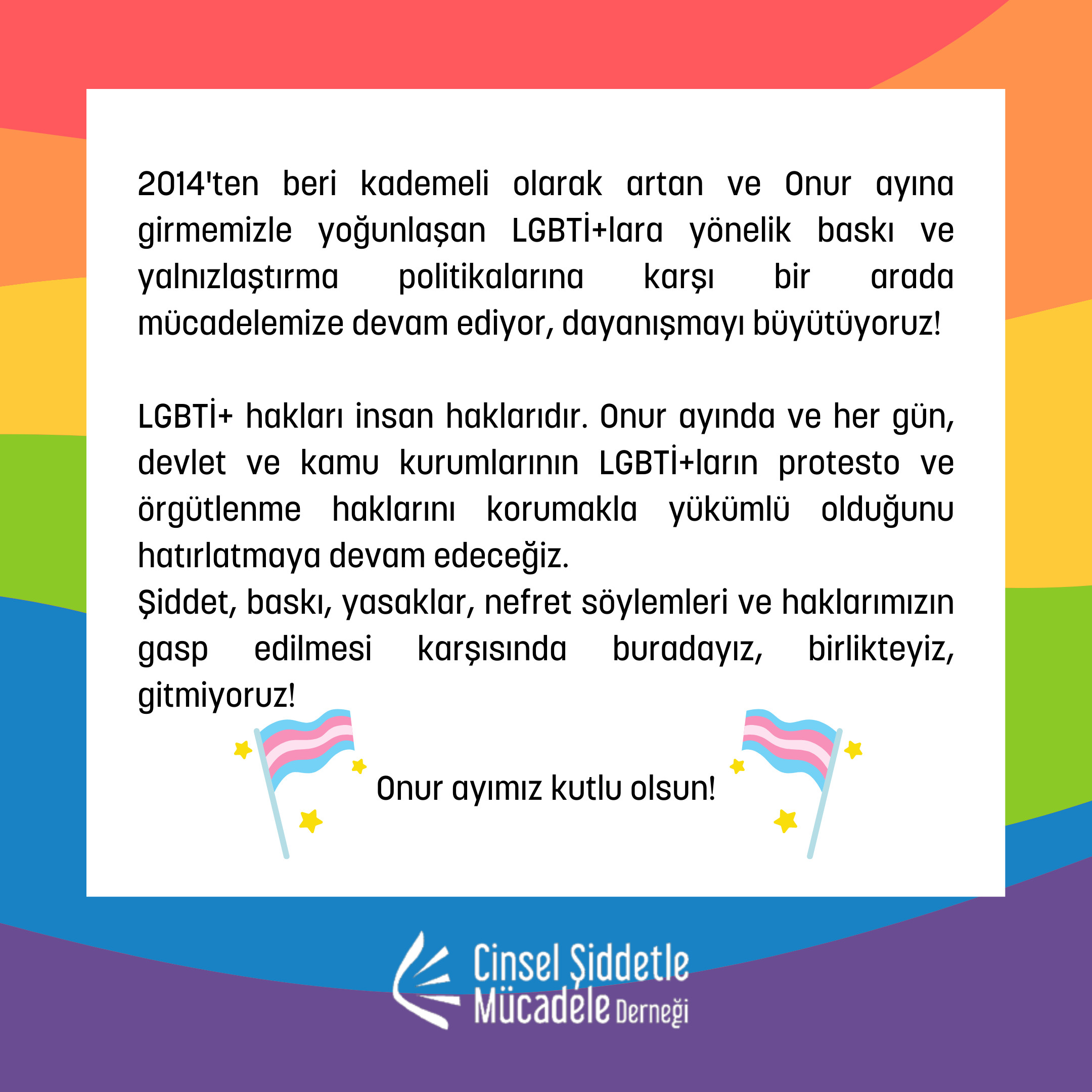“Buradayız, birlikteyiz, gitmiyoruz!” | Kaos GL - LGBTİ+ Haber Portalı Haber