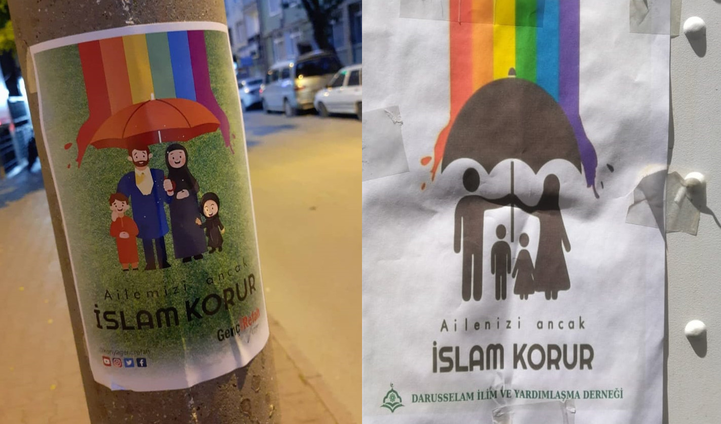 Bursa ve Konya’da nefret afişleri Kaos GL - LGBTİ+ Haber Portalı