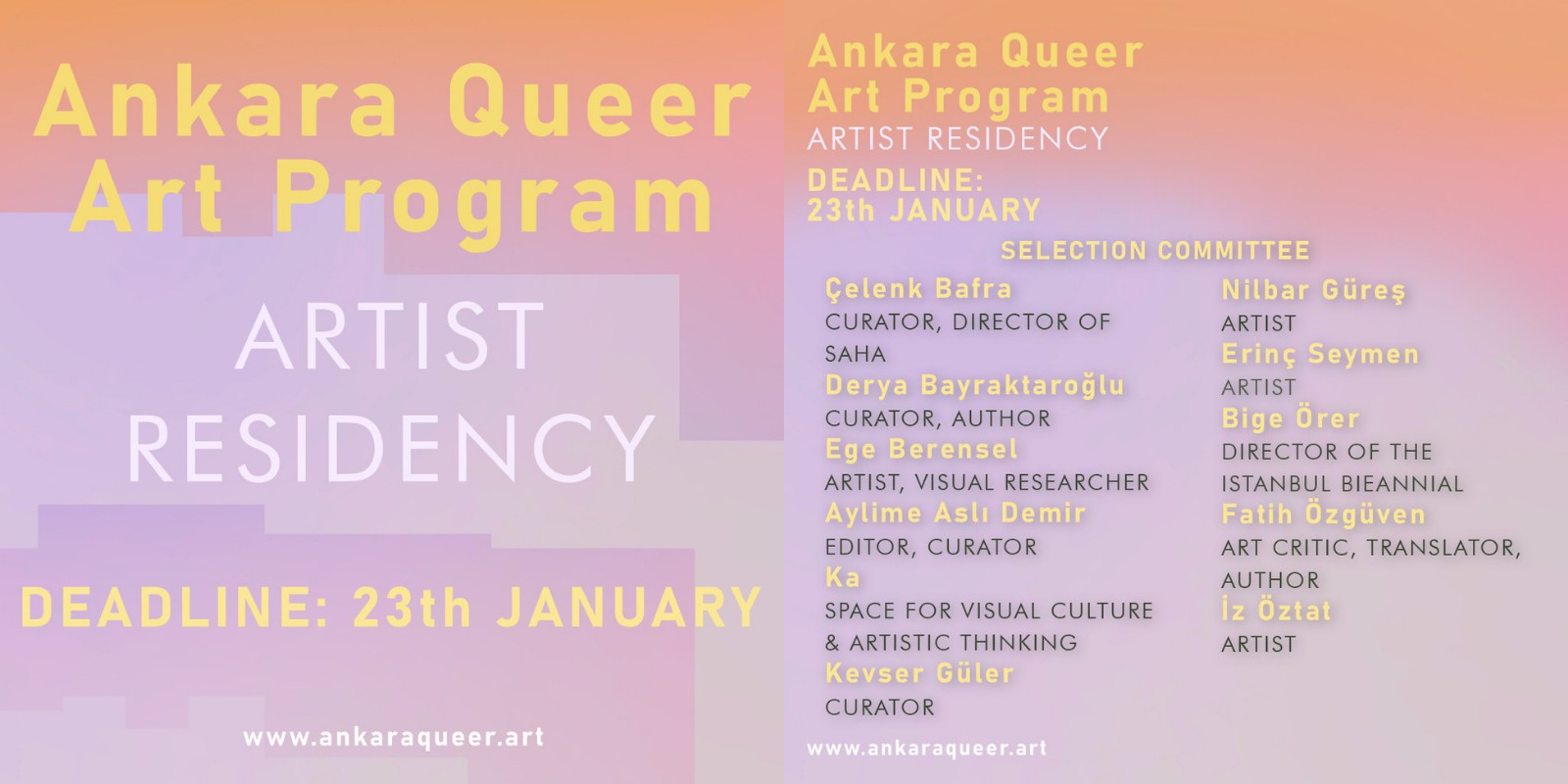 Call for applications: Ankara Queer Art Program - Artist Residency 2022 Kaos GL - News Portal for LGBTI+