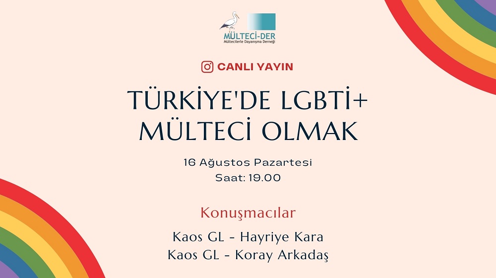 Canlı yayın: ‘Türkiye’de LGBTİ+ Mülteci Olmak’ Kaos GL - LGBTİ+ Haber Portalı