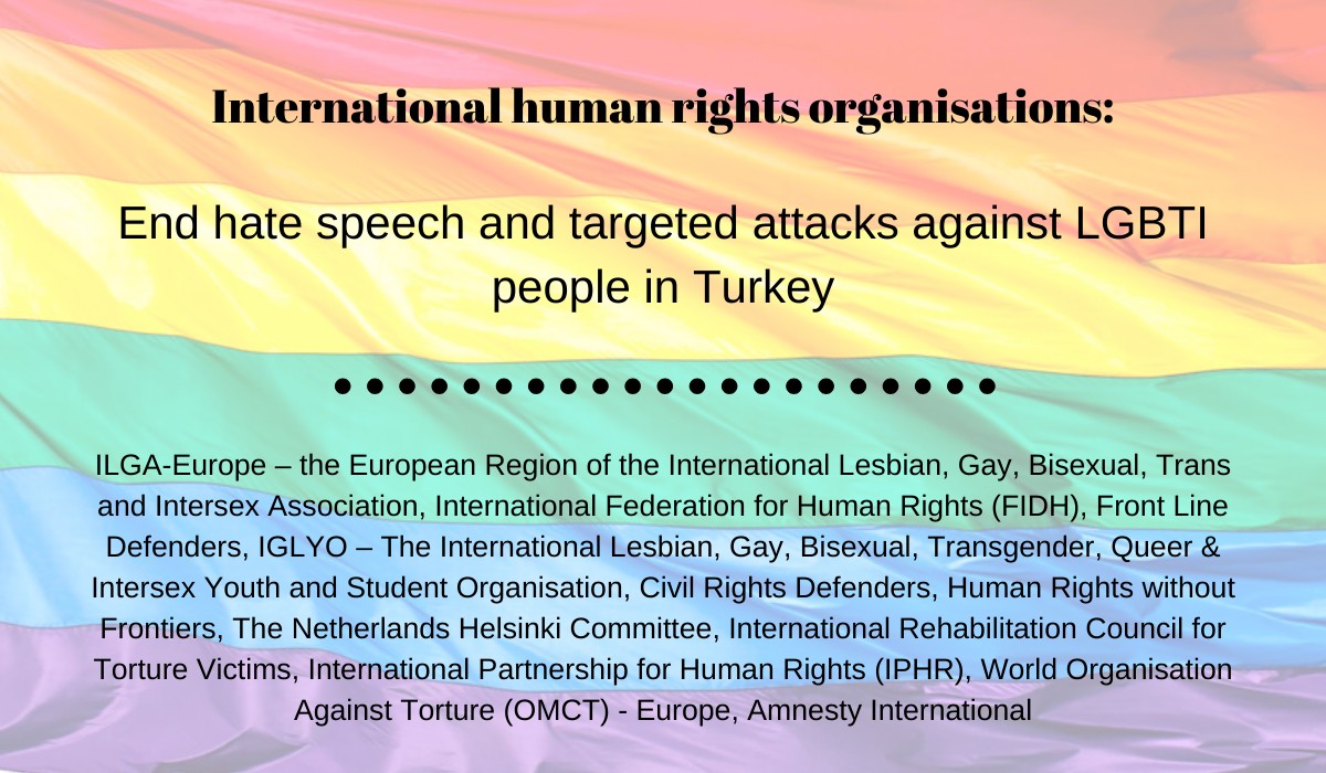 “End hate speech and targeted attacks against LGBTI people in Turkey” | Kaos GL - News Portal for LGBTI+
