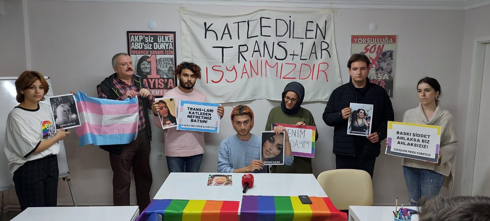 TDoR in Eskişehir: Murdered trans+ people are our rebellion! Kaos GL - News Portal for LGBTI+