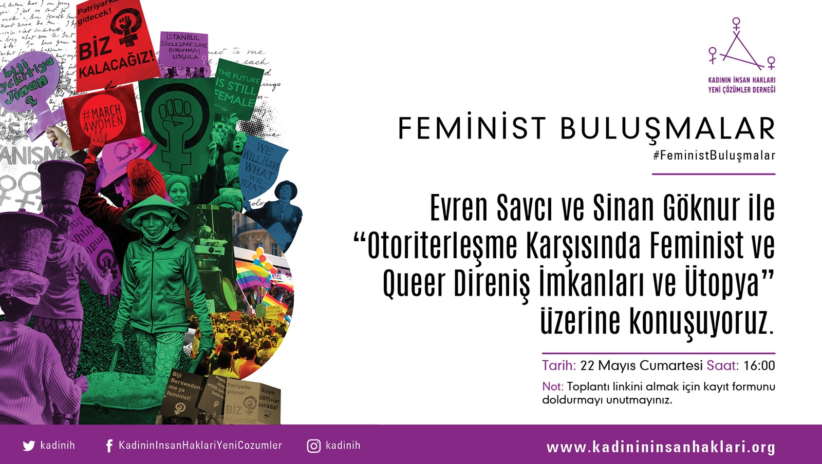 Feminist Buluşmalar VI: “Otoriterleşme Karşısında Feminist ve Queer Direniş İmkanları ve Ütopya” Kaos GL - LGBTİ+ Haber Portalı