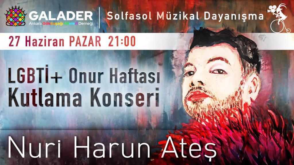 GALADER ve Solfasol’dan Nuri Harun Ateş konseri Kaos GL - LGBTİ+ Haber Portalı