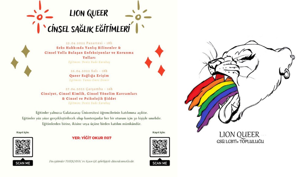 Galatasaray Üniversitesi Lion Queer’den Cinsel Sağlık Eğitimleri | Kaos GL - LGBTİ+ Haber Portalı Haber