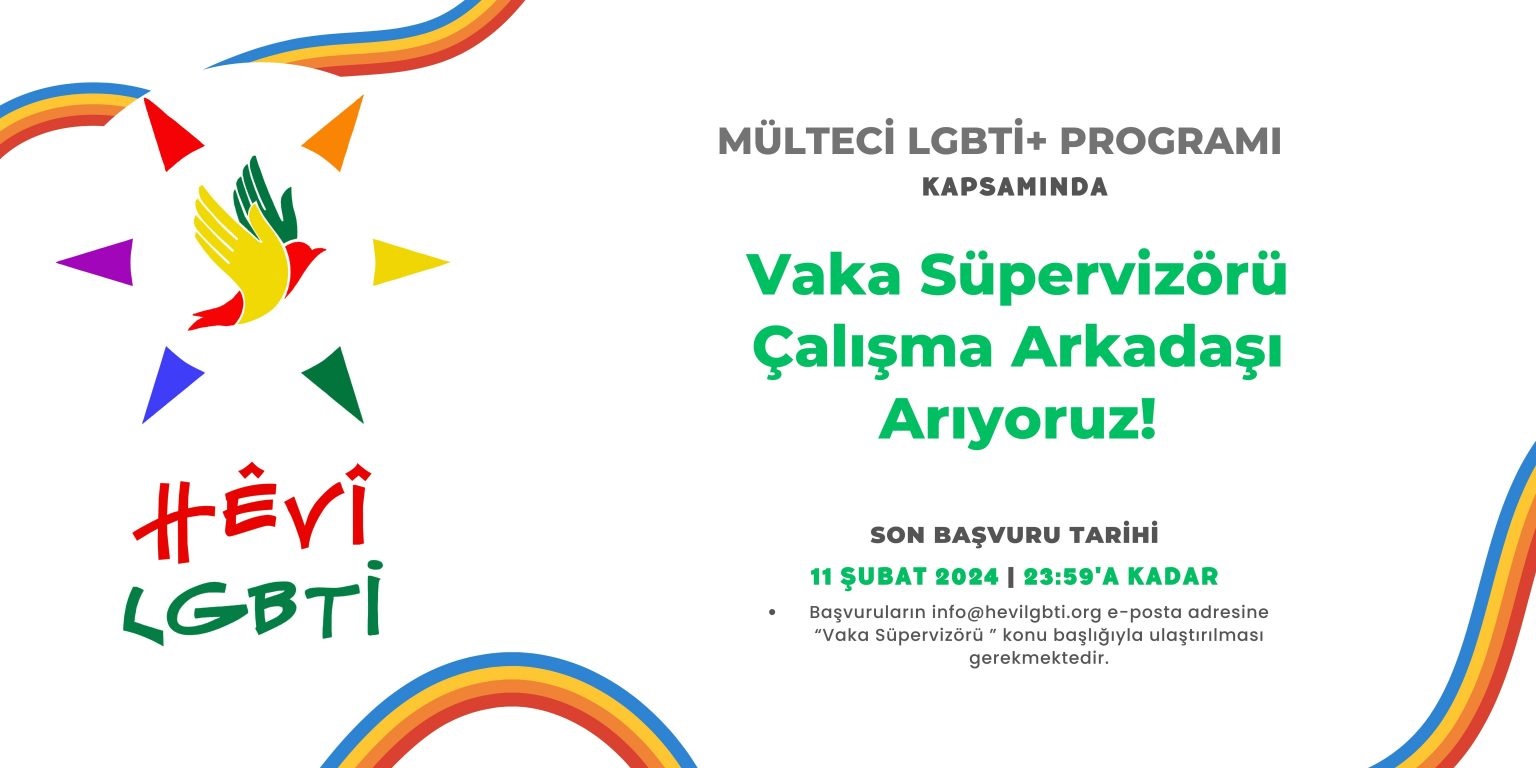 HEVİ’den iş ilanı: Vaka Süpervizörü Kaos GL - LGBTİ+ Haber Portalı