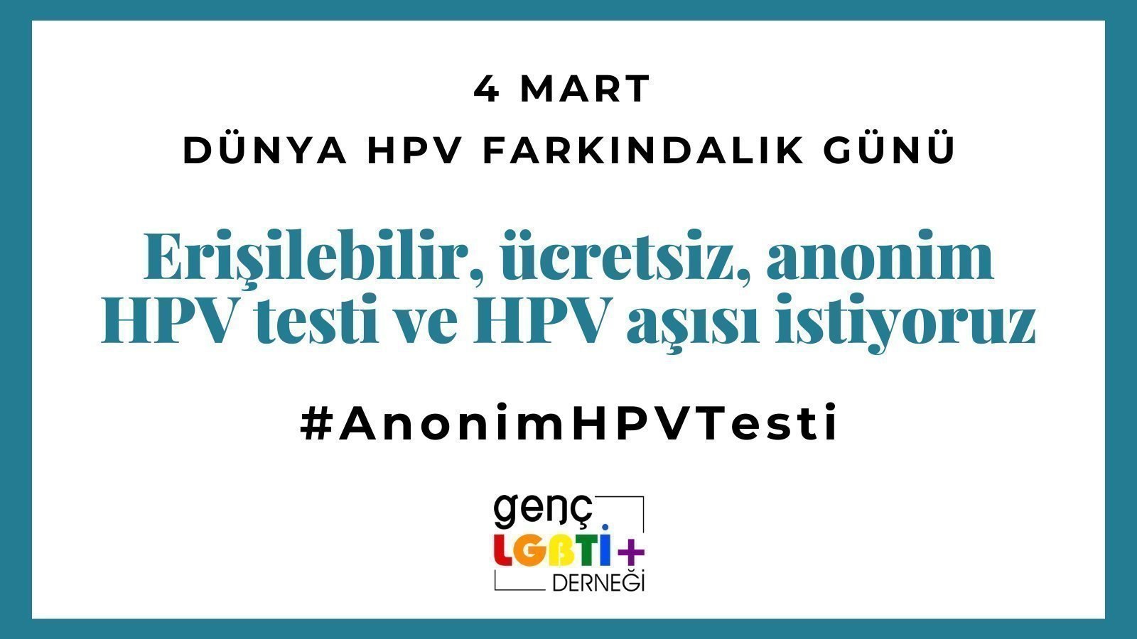 “We Want Anonymous HPV Test Centers” Campaign on its second year | Kaos GL - News Portal for LGBTI+ News