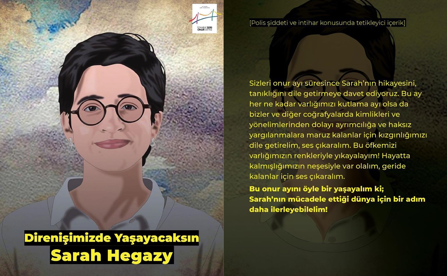 İstanbul LGBTİ+ Onur Haftası: “Direnişimizde yaşayacaksın Sarah Hegazy” | Kaos GL - LGBTİ+ Haber Portalı