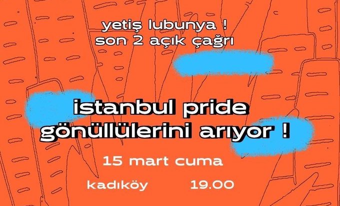 İstanbul Pride gönüllülerini arıyor! Kaos GL - LGBTİ+ Haber Portalı