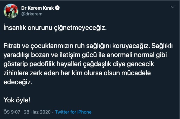 Kızılay Başkanı’nın nefretine karşı imza kampanyası | Kaos GL - LGBTİ+ Haber Portalı Haber