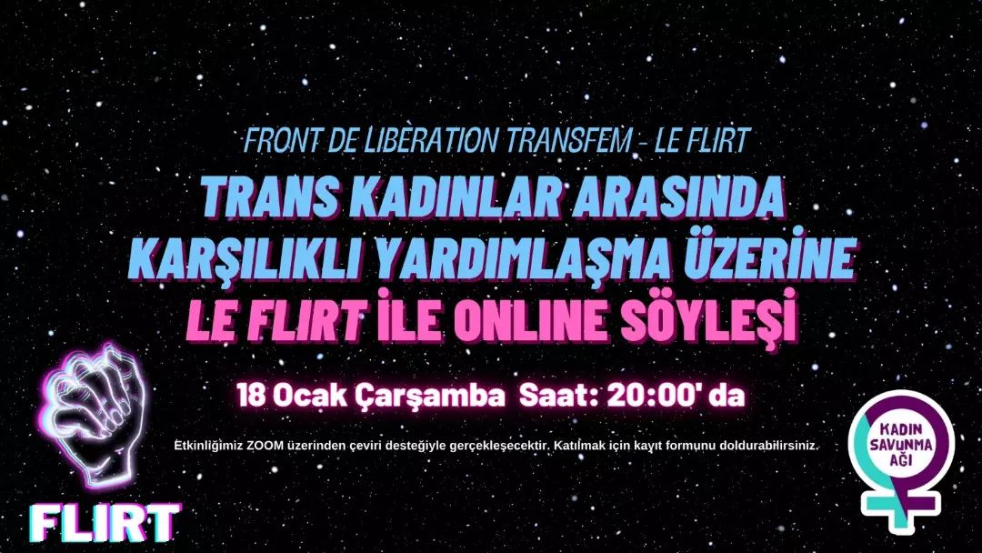 Le Flirt ile söyleşi 18 Ocak’ta dijital ortamda Kaos GL - LGBTİ+ Haber Portalı