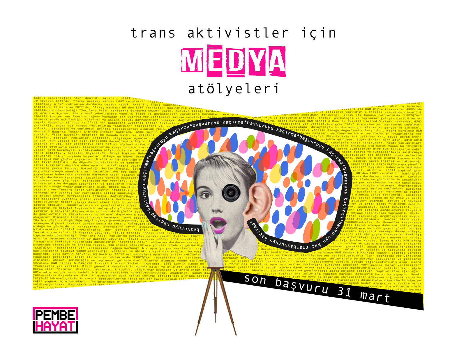 Pembe Hayat’tan , “Trans Aktivistler için Medya Atölyeleri” Kaos GL - LGBTİ+ Haber Portalı