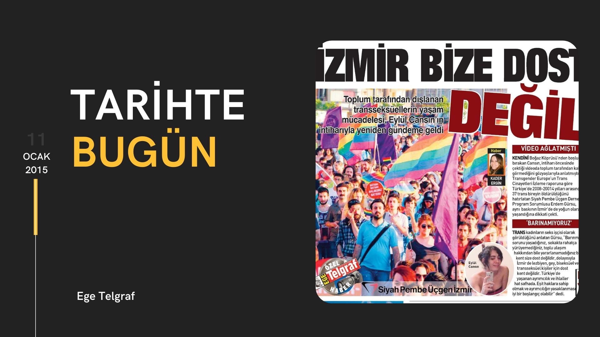 Tarihte bugün: “İzmir bize dost değil” | Kaos GL - LGBTİ+ Haber Portalı