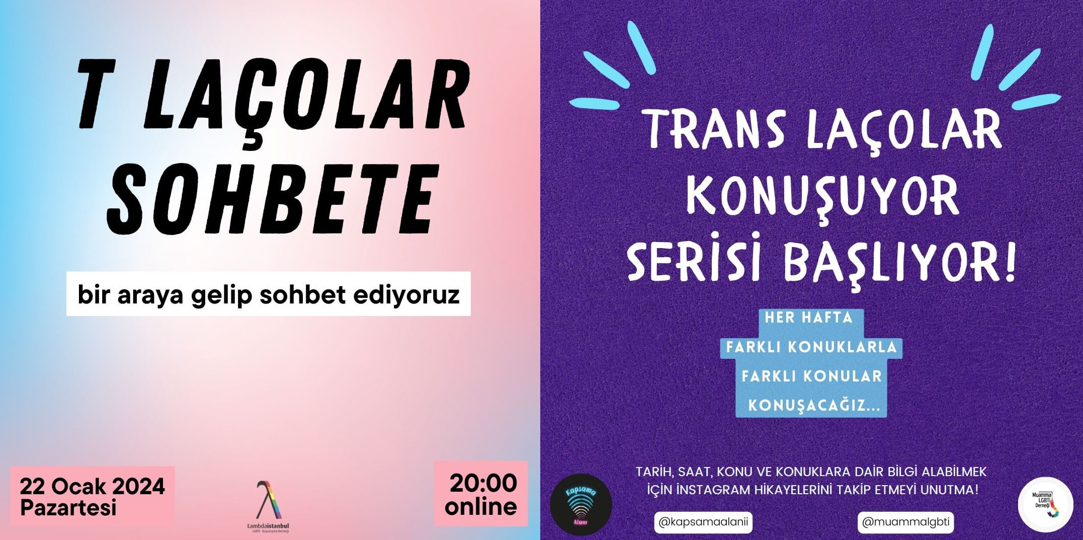 Trans laçolar için sohbet etkinlikleri | Kaos GL - LGBTİ+ Haber Portalı Haber