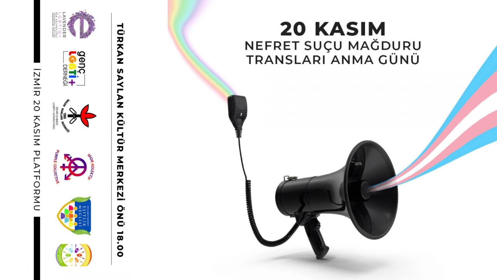İzmir 20 Kasım Platformu “bir olmaya” çağırıyor Kaos GL - LGBTİ+ Haber Portalı