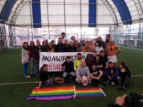 Diplomats Playing Football in Support of the "Faggot Referee" | Kaos GL - News Portal for LGBTI+ News