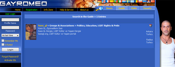 GayRomeo Türkçe yayında | Kaos GL - LGBTİ+ Haber Portalı Haber