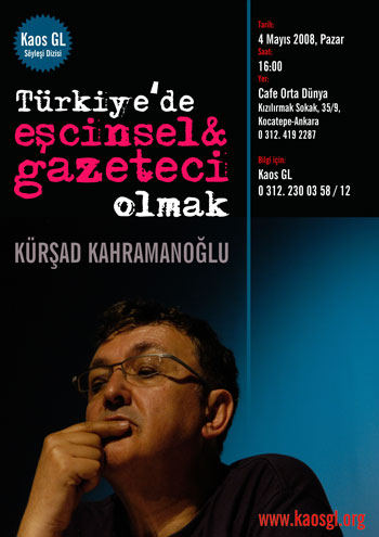 4 Mayıs’ta ‘Türkiye’de Eşcinsel ve Gazeteci Olmak’ | Kaos GL - LGBTİ+ Haber Portalı Haber