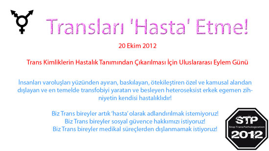 Transları ‘hasta’ etme! | Kaos GL - LGBTİ+ Haber Portalı Haber