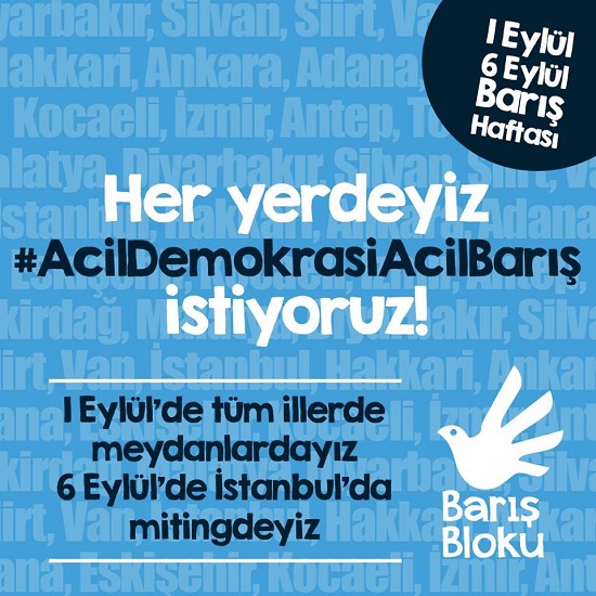 İstanbul barış için sokağa çıkıyor | Kaos GL - LGBTİ+ Haber Portalı Haber