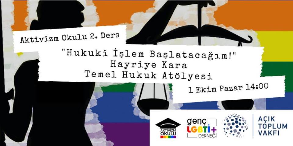 ‘Hukuki İşlem Başlatacağım!’ atölyesi başvurularını bekliyor Kaos GL - LGBTİ+ Haber Portalı