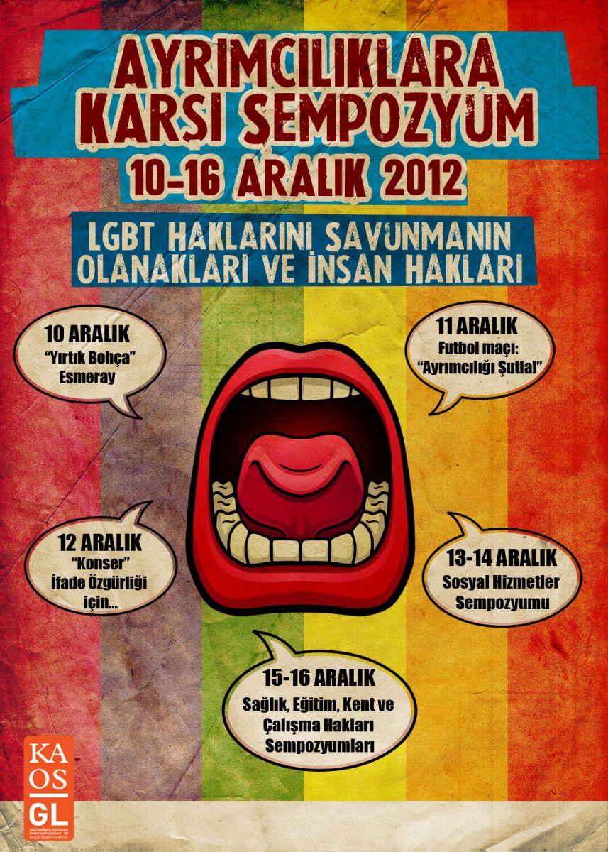 The Program of ‘Symposium Against Discriminations’ Announced! Kaos GL - News Portal for LGBTI+