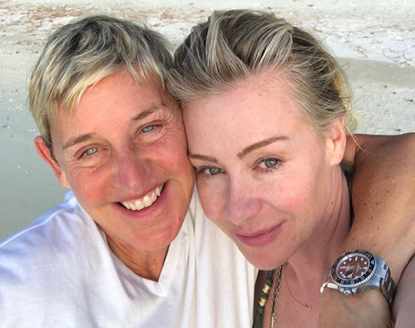 Setlerden uzakta: Ellen DeGeneres ve Portia de Rossi Kaos GL - LGBTİ+ Haber Portalı