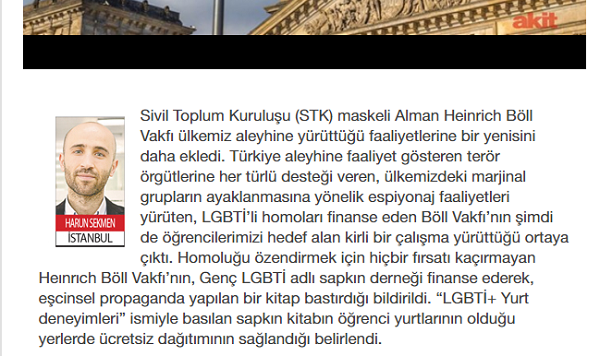 Akit, Genç LGBTİ+’yı hedef gösterdi Kaos GL - LGBTİ+ Haber Portalı