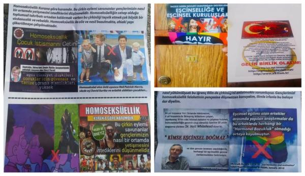 Flyers with hate speech in three cities of Turkey | Kaos GL - News Portal for LGBTI+ News
